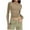Khaki, variant on Cxenplz Long Sleeve Shirts for Women Tight Fitted Workout Cute Going Out Basic Tops Teen Girls Fall Trendy 2025