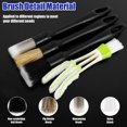 thumbnail image 3 of 4PCS Car Detailing Brush Set  Car Interior Detailing Brushes Kit  Natural Boars Hair Detail Brush  Auto Ultra-Soft Detail Cleaning Brush Tool  for Automotive Trim Wheel Rim Engine Cleanin, 3 of 8