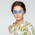 thumbnail image 3 of KAKOWELY 1 par de gafas de sol con forma de nube, sin marco, de tonos irregulares, accesorios para fotos, 3 of 4