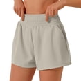 thumbnail image 2 of Running Shorts for Women High Waist Pockets Lightweight Breathable Yoga Gym Active Sports Workout Athletic Shorts, 2 of 6