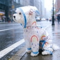 thumbnail image 1 of Impermeable para perros: abrigo impermeable con capucha de cobertura total • diseño de cuatro patas • tiras de seguridad reflectantes • chaqueta ligera y transpirable para mascotas, 1 of 6