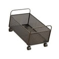 thumbnail image 4 of Mesh Rodring Archivo Cart de almacenamiento Mesh Storage con ruedas debajo del escritorio Suministros de suministros de oficina Organizador Rolling, 48x30x30cm, 4 of 8