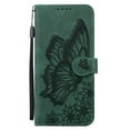 thumbnail image 2 of For iPhone 17 Pro Max 6.9" Large Butterfly Pattern Embossed Strong Magnetic Attachment/Closure, Card Slots/Pocket, PU Leather Flip Wallet Case ﻿,Green,For iPhone 17 Pro Max, 2 of 8