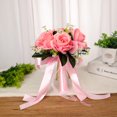 thumbnail image 1 of Artificial Wedding Holding Bouquet Flowers Roses Wedding Bouquet Wedding Supply Pink, 1 of 2
