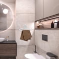 thumbnail image 2 of 3PCS Bathroom Towel Ring Plastic Rack Adhesive Wall Mounted Hand Towel Holder Hanger for Bathroom Organizer Kitchen Storage, 2 of 9