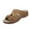 Brown, variant on Womens Summer Wedge Sandals Dressy Low Heel Comfortable Walking Arch Support Casual Slip On Hollow Out Platform