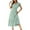Green, variant on ZZwxWA Womens 2025 Floral Boho Dress Wrap V Neck Short Sleeve Belted Ruffle Hem A-Line Flowy Maxi Dresses Solid Formal Sundress Holiday Gift