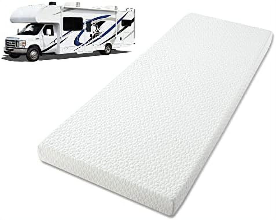 Mattress Topper RV King (72" X 80"), 4Inch Memory Foam Mattress Topper