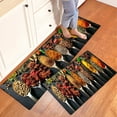 thumbnail image 3 of YIMEIS Spice Festive Flavorful Ingredients Kitchen Mat Rug Set  - 1/2/3 Pcs Perfect for Kitchen Counter, 16''*24''/20''*32''/47''*18'', Functional for Decoration, 3 of 10