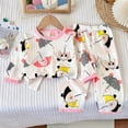 thumbnail image 5 of CAICJ98 Girls Pajamas Print Pjs Set Cotton Toddler Long Sleeve 2 Piece Sleepwear Baby Clothes Boys (Light Pink,3-6 Months), 5 of 6