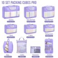 thumbnail image 2 of Juego de 10 bolsas organizadoras de viaje Packing Cubes Veken, 2 of 9