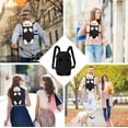 thumbnail image 4 of Mochila transportadora para perros con patas para mascotas, bolsa de viaje para gatos, mochilas ajustables para cachorros, portadores de manos libres (pequeño, negro), 4 of 5