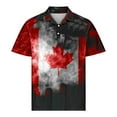 thumbnail image 3 of Afuyipoi Men's Print Button Shirt,Summer Lightweight Side Slit Casual T-Shirts Black M, 3 of 6
