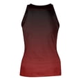 thumbnail image 5 of JULMCOMO Ribbed Knit Tank Tops for Women Gradient Crew Neck Sleeveless Comfy Summer Tank Tops Tie Dye Slim Fit Trendy Shirts Deep Red M, 5 of 5