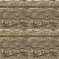 thumbnail image 1 of Ahgly Company Machine Washable Indoor Square Transitional Chocolate Brown Area Rugs, 4' Square, 1 of 7