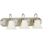 Nuvo Dupont ES - 1 Light Vanity w/ Satin White Glass - 13w GU24 Lamp Included