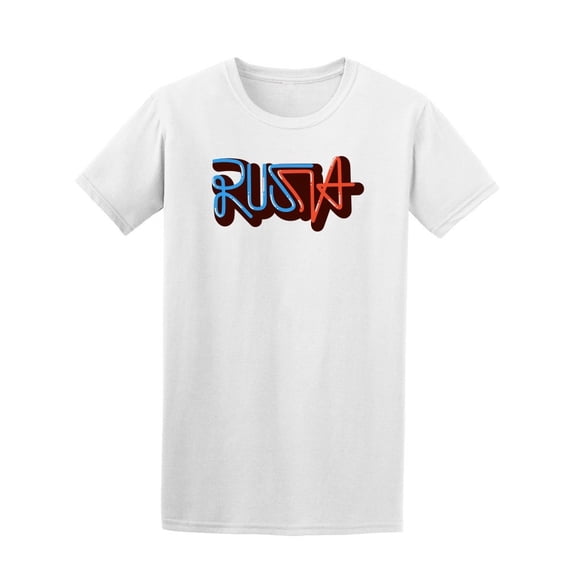 Russia Blue & Red Quote Tee Men's -Image by Shutterstock
