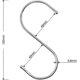 thumbnail image 3 of Juego de 15 ganchos en forma de S para colgar ollas y sartenes., 3 of 4