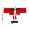 thumbnail image 3 of JeashCHAT Christmas Decorations Indoor Christmas Ornaments Christmas Chair Cover Santa Belt Chair Cover Skirt Chair Cover, 3 of 5