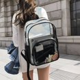 thumbnail image 6 of Ttyddzy Clear Backpack Heavy Duty PVC Transparent Backpack for College Workplace, Blue Clouds, 6 of 8