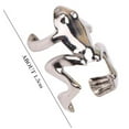 thumbnail image 3 of Xingzhi 4pcs Frog Ear Cuff Jewelry Decoration Earring Clips Fashion Adornment, 3 of 6