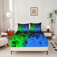 thumbnail image 3 of Erosebridal Teen Video Game Sheet Set Twin,Blue Greeen Bedding Sets Twin Size,Gamepads Gamer Twin Sheet Sets,Super Cozy Gradient Bedroom Decoration,3pcs, 3 of 6