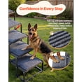 thumbnail image 4 of VEVOR Dog Stairs for Car, 5 Steps Extra Wide Foldable Dog Ramp for Large Dogs with Non-Slip Rug Surface, Portable Lightweight Pet Ladder for Car, SUV, Truck, High Beds, Sofas, Support up to 200 lbs, 4 of 9