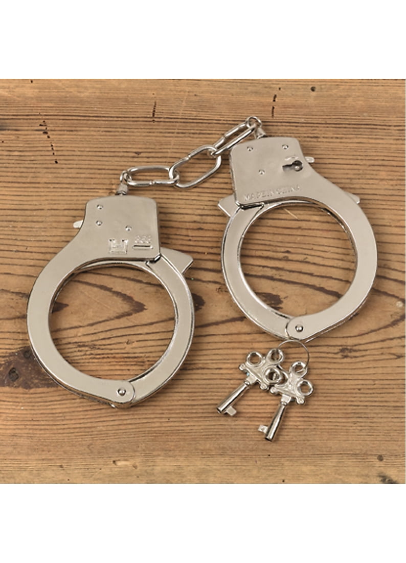 Costume or Play Accessory Morris Costumes Handcuffs Metal New by Fun World