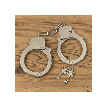 Metal Handcuffs Adult Halloween Accessory
