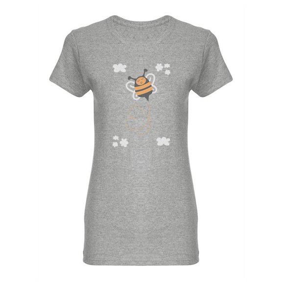 Dottet Line Bee Heart T-Shirt Women -Image by Shutterstock, Female 3X-Large