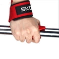 thumbnail image 3 of Gants Rouges Mitaines Unisexes pour Haltérophilie Protection Complète de la Paume pour Entraînement Physique, 3 of 3