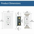thumbnail image 6 of 15Amp Gfci Receptacle Outlet Grounding Wire Quick Easy Install Home Indoor Safe, 6 of 6