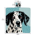 thumbnail image 2 of Spotted Dog Canvas Picnic Mat Waterproof Outdoor Blanket with Carrying Strap - Large Size for Family Beach Trips and Camping, Durable and Easy to Clean, 2 of 6