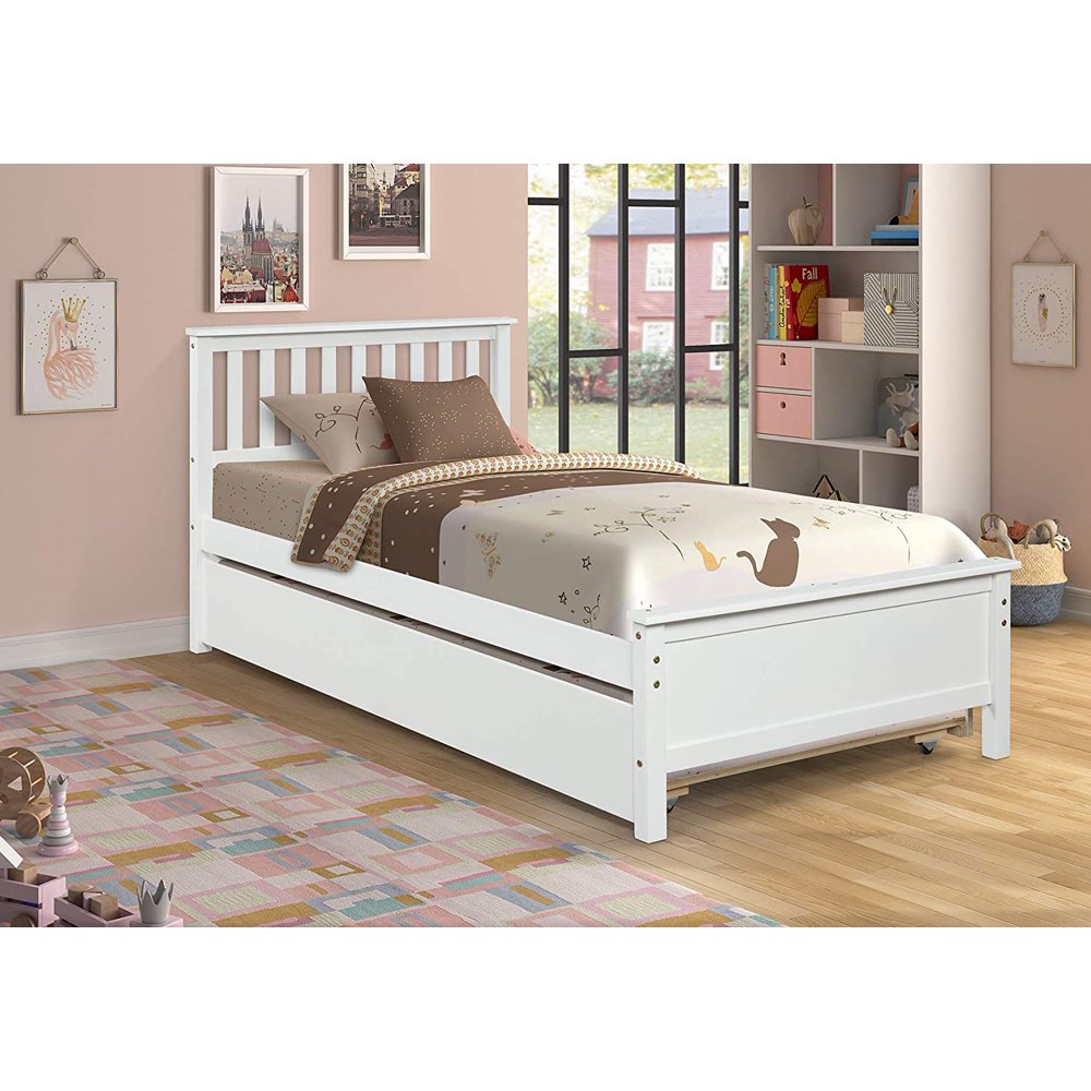 Atayal Twin Sleigh Bed with Trundle Twin Sleigh Bed Frame Solid