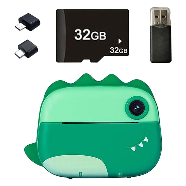 Tarjetas de Regalo Navidad 2.4 Ips Juguete de la Cámara para Niños Regalo de Cumpleaños de Navidad para Niños Y Niñas Juguetes para Niños 3-9 Años de Edad Cámara Digital de Alta Definición 5 Tarjetas