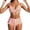 Pink, variant on Women's Bikini Swimsuits Floral Print High Waist Bikini Sets for Women With Straps Beach Cover Up Outfit Swimsuit