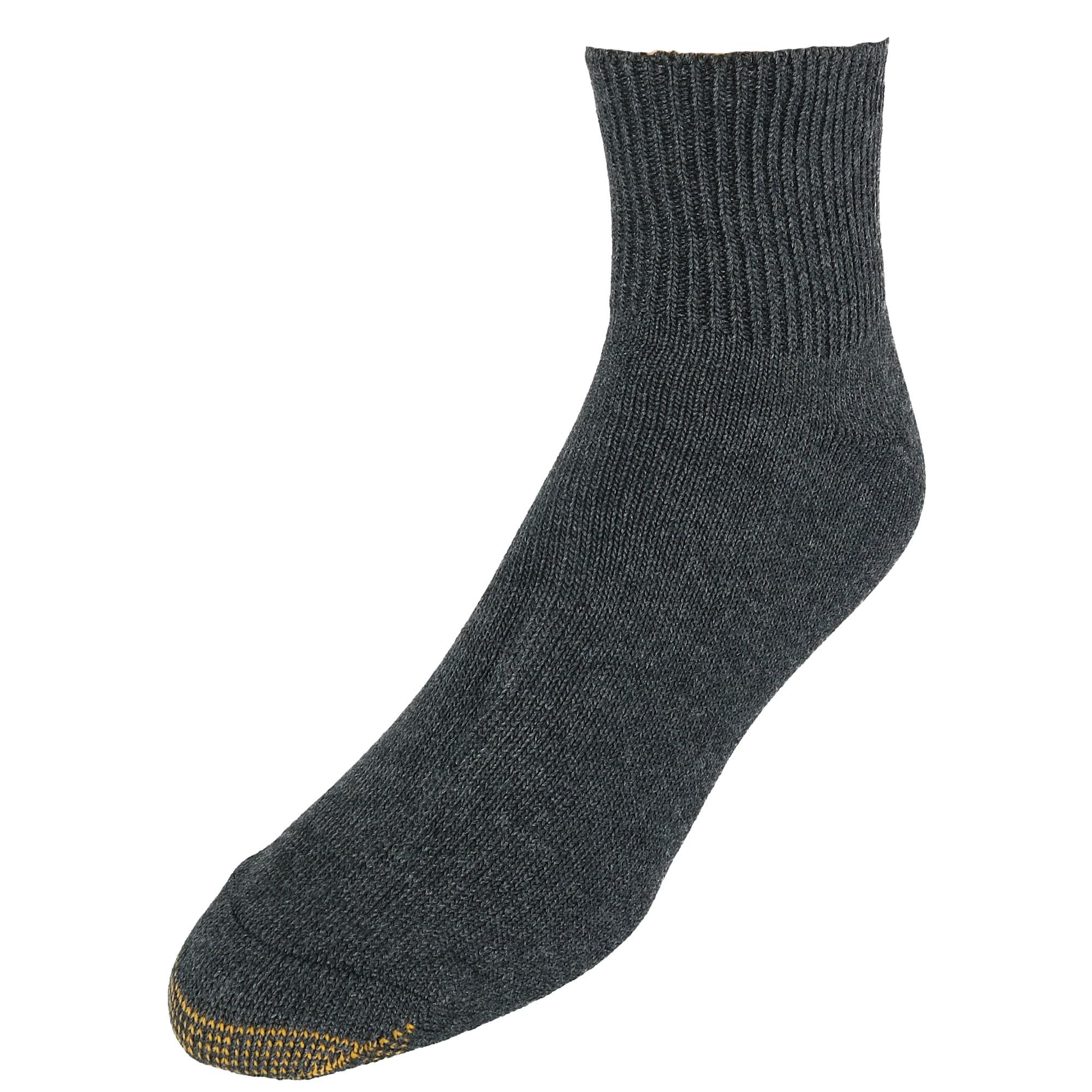 Gold Toe Men's Non Binding Bamboo Blend Quarter Socks (2 Pair Pack