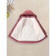 thumbnail image 5 of Povozer Girls' Long Winter Coats Warm Parka Lined Puffer Jacket Thicken Fleece Hooded Coat with Collar for Girls(Watermelon Red,9-10 Years), 5 of 6