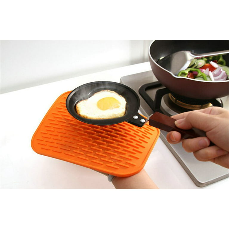 Visland Silicone Trivet Mat Hot Pot Holder Driying Mat for Hot Dishes, Hot Pots and Hot Pan, Non Slip Heat Resistant Hot Pads for Tables, Countertop
