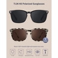 thumbnail image 3 of Gafas de Sol TIJN Polarizadas Clásicas Cuadradas UV400 Pack de 2 Mármol Negro, 3 of 6