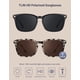 thumbnail image 3 of Gafas de Sol TIJN Polarizadas Clásicas Cuadradas UV400 Pack de 2 Mármol Negro, 3 of 6