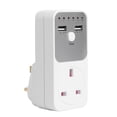thumbnail image 1 of Enchufe del temporizador Interruptor de sincronización Toma de corriente Adaptador de cargador USB dual AU UK FR BR Enchufe de la UE Barbie Nuevos Originales, 1 of 9