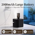 thumbnail image 4 of NestE Scent Diffuser Waterless Essential Oil Diffusers with 3 Mist Modes,Cycle Start,Cordless Aroma Air Machine for 200 sq.ft Home/Office/Bedroom,Ultra Quiet,Includes 10ml Oil,Black, 4 of 14