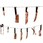amscan 670155 Bloody Weapon Garland 7 1/2' 1 ct
