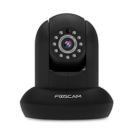Foscam FI9831P Plug and Play 960P HD H.264 Wireless/Wired Pan/Tilt IP Camera, 26-Feet Night Vision and 70 Degree Viewing Angle (Black)