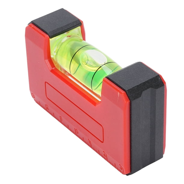 Regla de Nivel de Burbujas, Cuerpo de PlásTiCo Resistente Escala de 6 cm de Nivelador de Burbujas para Tareas de Mediciónica