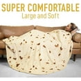 thumbnail image 2 of Zulay Kitchen Couverture Tortilla Double Face Polyester pour Adultes et Enfants Lavable en Machine - 71 Pouces, 2 of 6