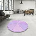 thumbnail image 4 of Ahgly Company Machine Washable Indoor Rectangle Transitional Violet Purple Area Rugs, 2' x 3', 4 of 7