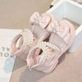 thumbnail image 5 of UngA Sandals for Kids Girls Girls Dress Shoes Sandals Toddler Princess Flats for Birthday Wedding Party Little Kid School Walking Shoe Princess Shoes(Pink,Size 3), 5 of 5