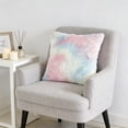 thumbnail image 4 of Ohufall Rabbit Hair Tie Dye Iridescence Series Throw Pillow Cover For Sofa Bedroom No Pillow Core, 4 of 4